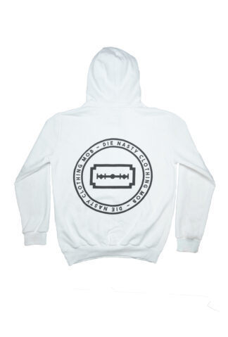 DIENASTY - "STAMP" WHITE HOODIE