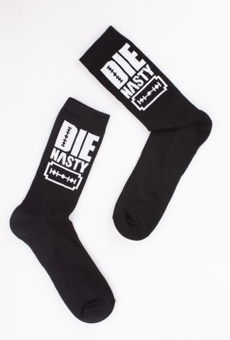 DIENASTY - "CARBON" BLACK SOCKS