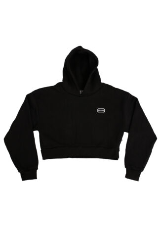 DIENASTY - BLACK CROP HOODIE