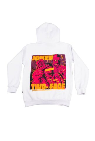 JOKER TWO FACE - "TOUCHDOWN" WHITE HOODIE