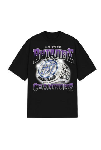ΒΗΤΑ ΠΕΙΣ - "CHAMPIONSHIP RING" BLACK TEE