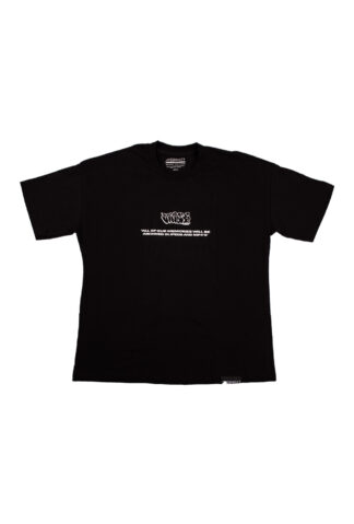 LUNAR - OVERSIZED BLACK TEE